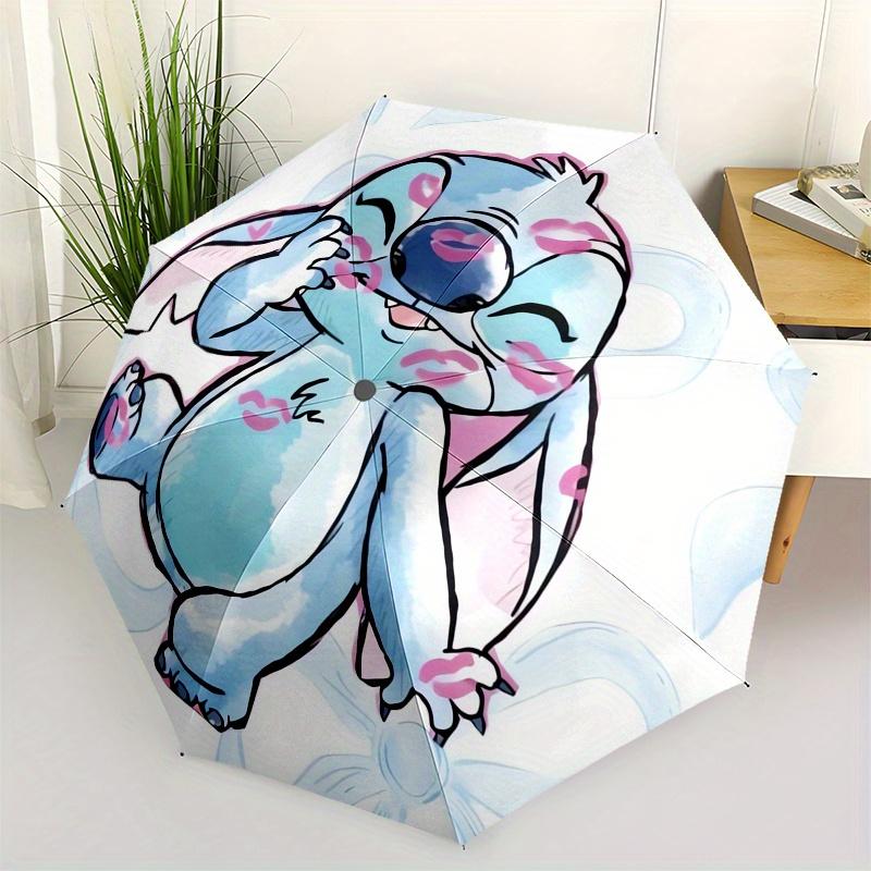 

Disney Stitch,Cute Automatic Opening and Closing Umbrella Suitable for all occasion and business umbrella, unisex portable tri fold small