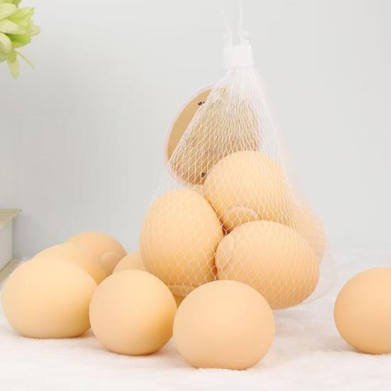 Simulated Egg Stress Ball Soft Stretch Squeaky Egg Squeeze Fidget Toy Anxiety Relief Soft Stress Ball Pinch Sensory Toy