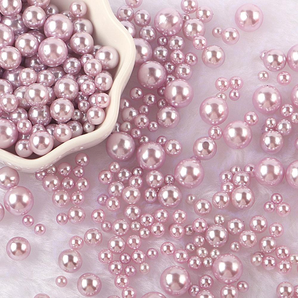 3-10mm 10g No Hole ABS Imitation Pearl Bead Round Plastic Acrylic Spacer Bead for DIY Jewelry Making Findings