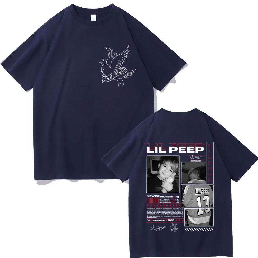 Rapper Lil Peep Album Merch Tshirt Men Women Retro Fashion Hip Hop Short Sleeve T Shirt High Quality Cotton Oversized Tshirts
