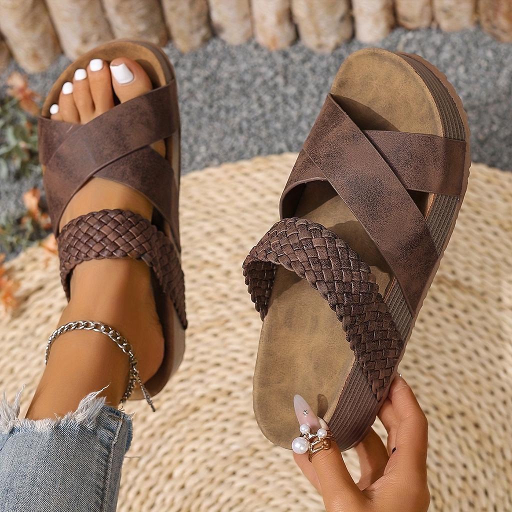 Scarpe Estive da Donna Eleganti, Facili, Comode, Leggere Sandalo a Suola Spessa
