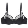 French underwear pure desire thin smooth mesh sexy underwear big chest small anti-sagging bra cover