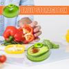 1/4 Pcs Hot Sale Fruit Vegetable Fresh Box Mini Food Preservation Refrigerator Storage Box Vegetable Tray Vegetable Storage Box