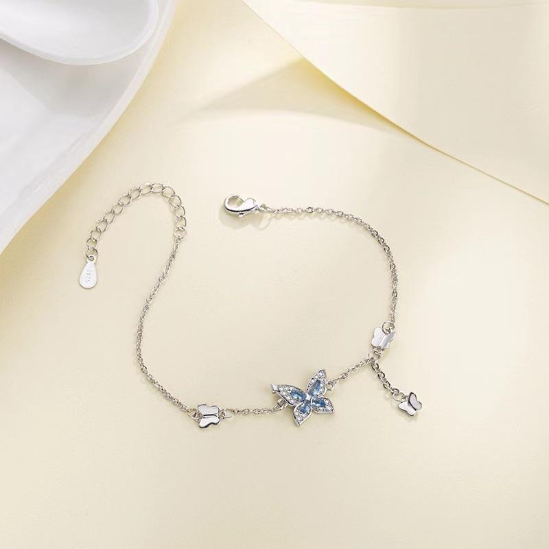 

Кисточка Браслет-бабочка Женский Легкая роскошь и Высокий класс Чувство Тот же циркон Нишевый дизайн Подарок Ювелирное изделие для Подруги