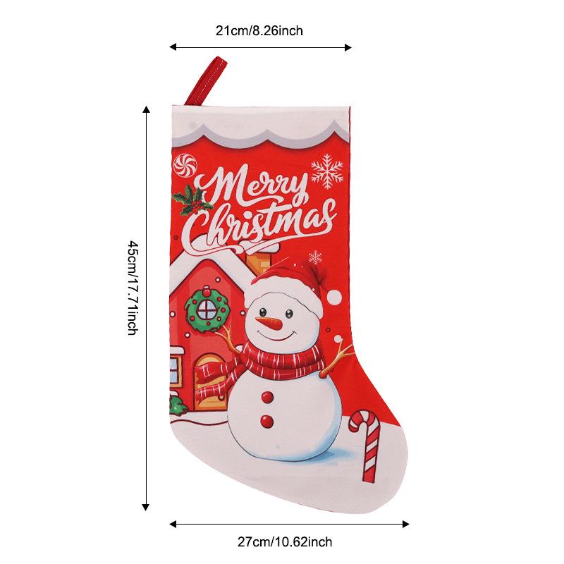Children's Christmas Stocking Gift Bag and Tree Ornament Decoration