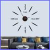 Nordic Modern Creative Wall Clock DIY Acrylic Wall Sticker Clock Simple Non Perforated Living Room Decoration Clock