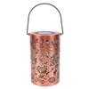 Solar Hollowed Out Hanging Light Metal Sunflower Hanging Solar Lantern for Garden Patio Yard
