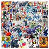 50Pcs Anime Gundam Stickers Cartoon Personality Laptop Motorcycle Skateboard Suitcase Sticker Kids Birthday Party Gift Toys