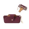 with Bag Pendant Leather Glasses Case PU Eyewear Protector Reading Glasses Storage Bag  Sun Glasses