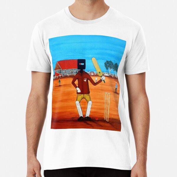 

Ned Kelly goes into bat for Lyrebird Cricke S to 5XL Made in the AU/USA T-Shirt 4XL