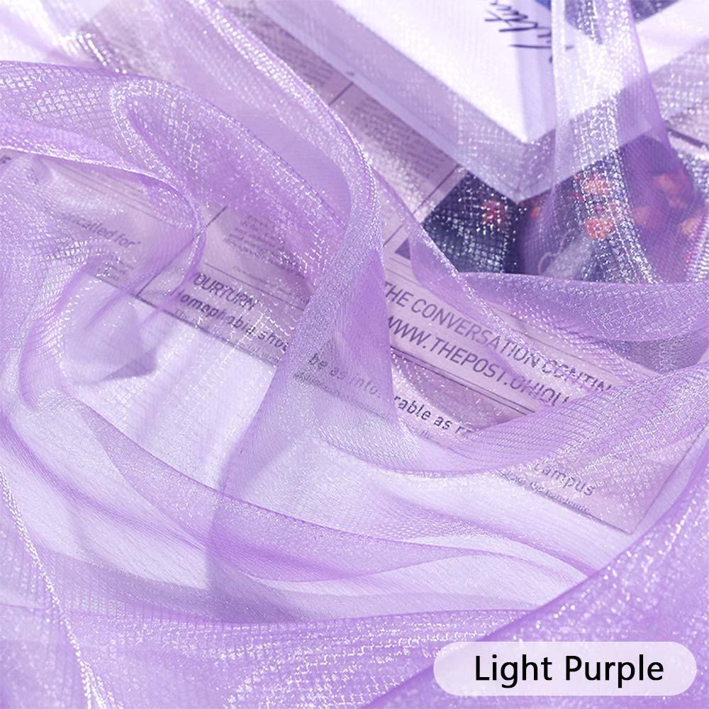 Handmade Mesh Fabric 145*100cm Decorative Yarn Fish Scale Organza Fabric  Wedding Dress