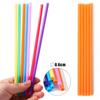 300PCS Colorful Plastic Disposable Large Drinking Straws For Pearl Bubble Milk Tea Smoothie Drink Party Supplies Bar Accessories