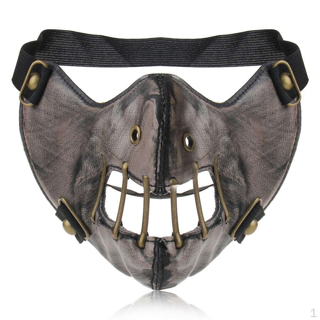 

Unisex Steampunk Rivet Mask Vintage Gothic Punk Cosplay Hollow Out
