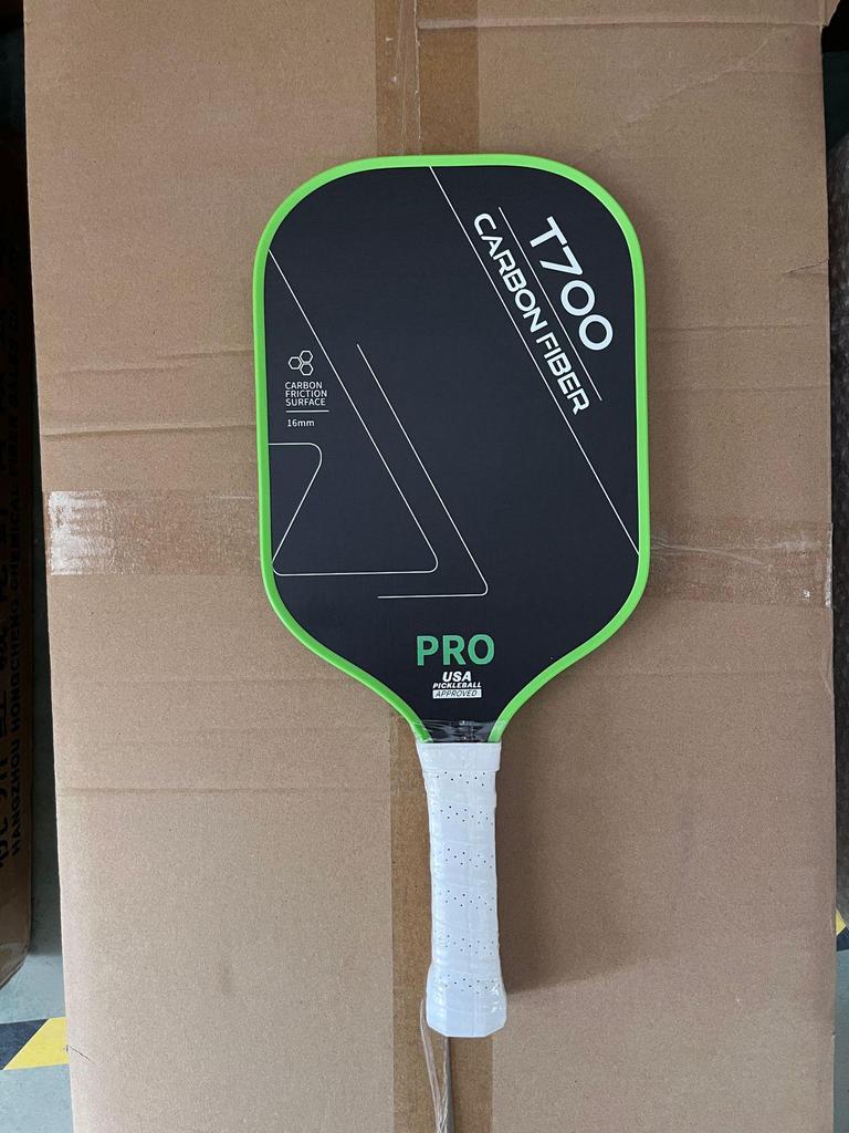 T700 Carbon Fiber Pickleball Paddle with Cloth Texture Frosting, 16mm Thickness, Professional Competition Quality.