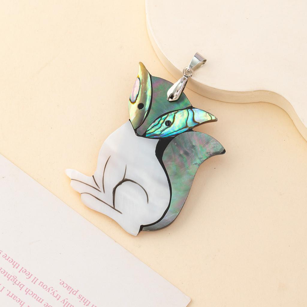 Seashell Animal Pendant With Beads For Handmade Jewelry And Gift Making