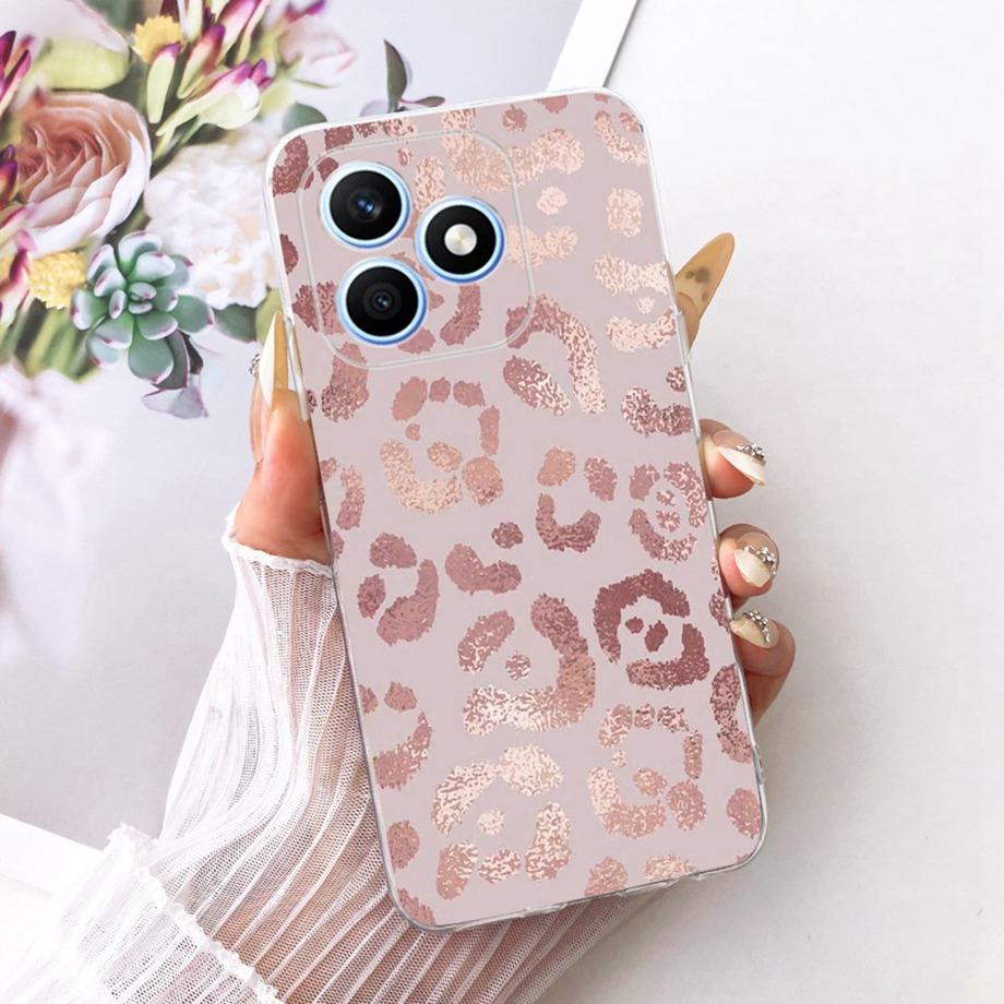 For Honor X8D 4G 2025 Phone Case Soft Transparent Silicone Back Cover Butterfly Dragon Cat Floral Painting Bumper Funda