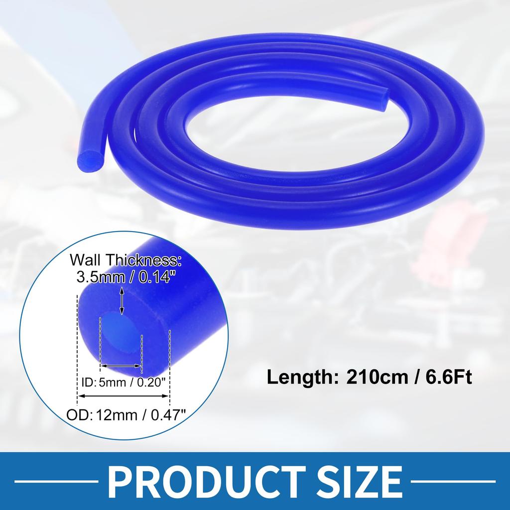 A ABSOPRO Silicone Vacuum Tube Hose High Temperature 6.6' 3/16