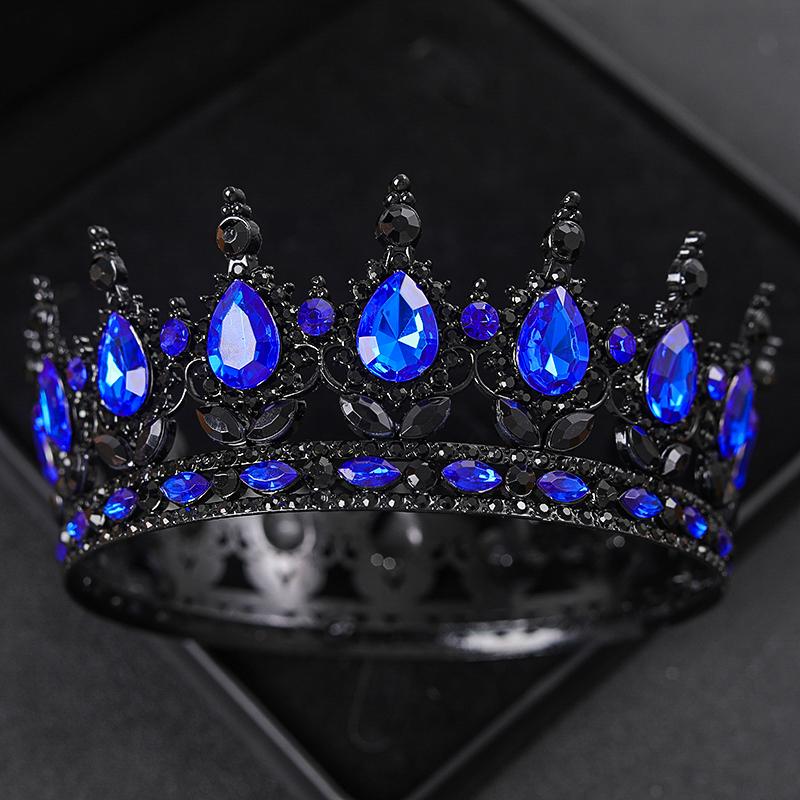 Baroque Crystal Tiaras And Crowns Rhinestone Prom Diadem Headband Crown Bridal Wedding Hair Accessories Jewelry Crown Tiara Gift