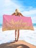 Customized Beach Towel Name Personalized Super Absorbent Bath Towel Lightweight & Compact Pool Towel Summer Seaside Wholesale