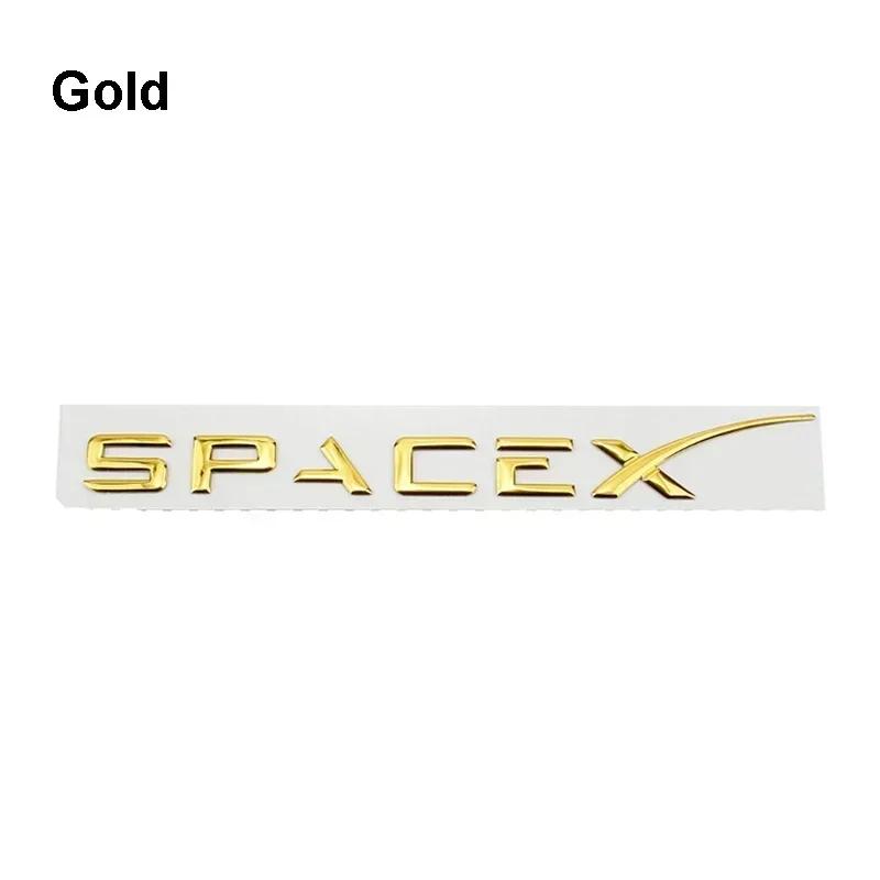 

Car Sticker 2025 New Tesla ABS Car Rear Trunk Emblem for Tesla Model 3 Model S X Roadster SpaceX Refitting Badge Lettering Decal