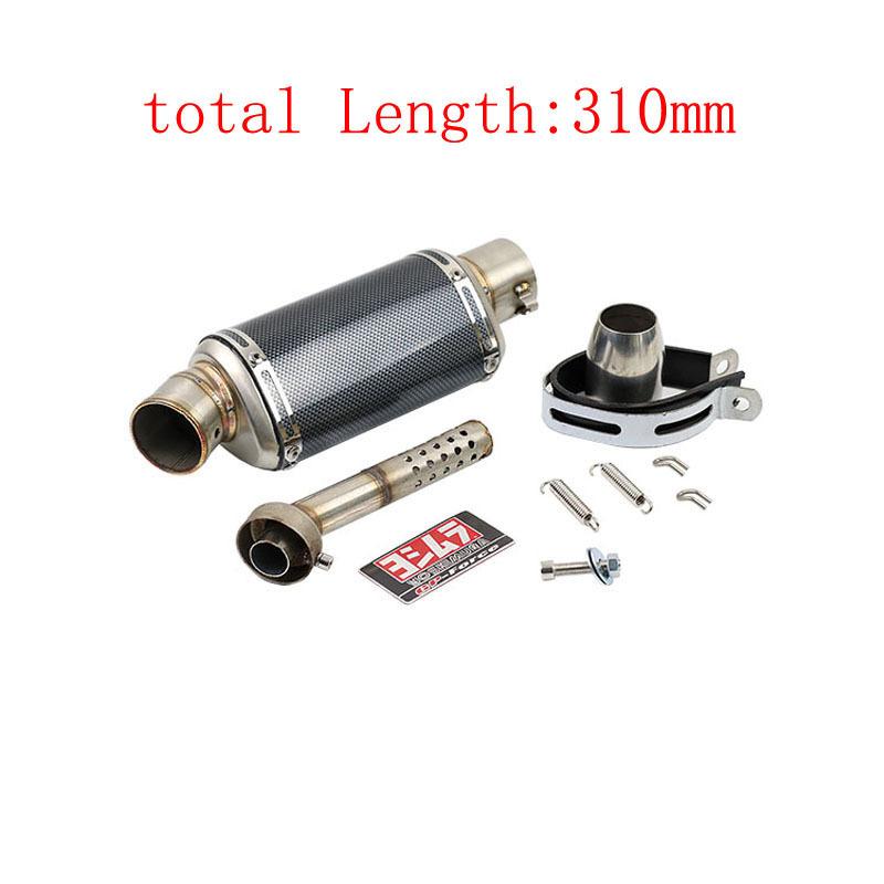 Universal 51mm Motorcycle Exhaust Jicun Muffler Motorcycle Exhaust Belt, Suitable for Yamaha PCX125 FZ1N Z900 CBR500R R6 R25 R3