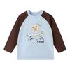 PawinPaw Kids' Cartoon Bear Color-Block Long-Sleeve T-Shirt