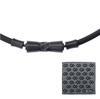 Colantotte Unisex Platin TAO Halskette RAFFI Schwarz ABAPF01L