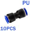 5PCS Pneumatic Fitting Pipe Air Connector Tube Quick Release Fitting Push In Hose Plastic 4/6/8/10/12mm Air Hose Connectors 6
