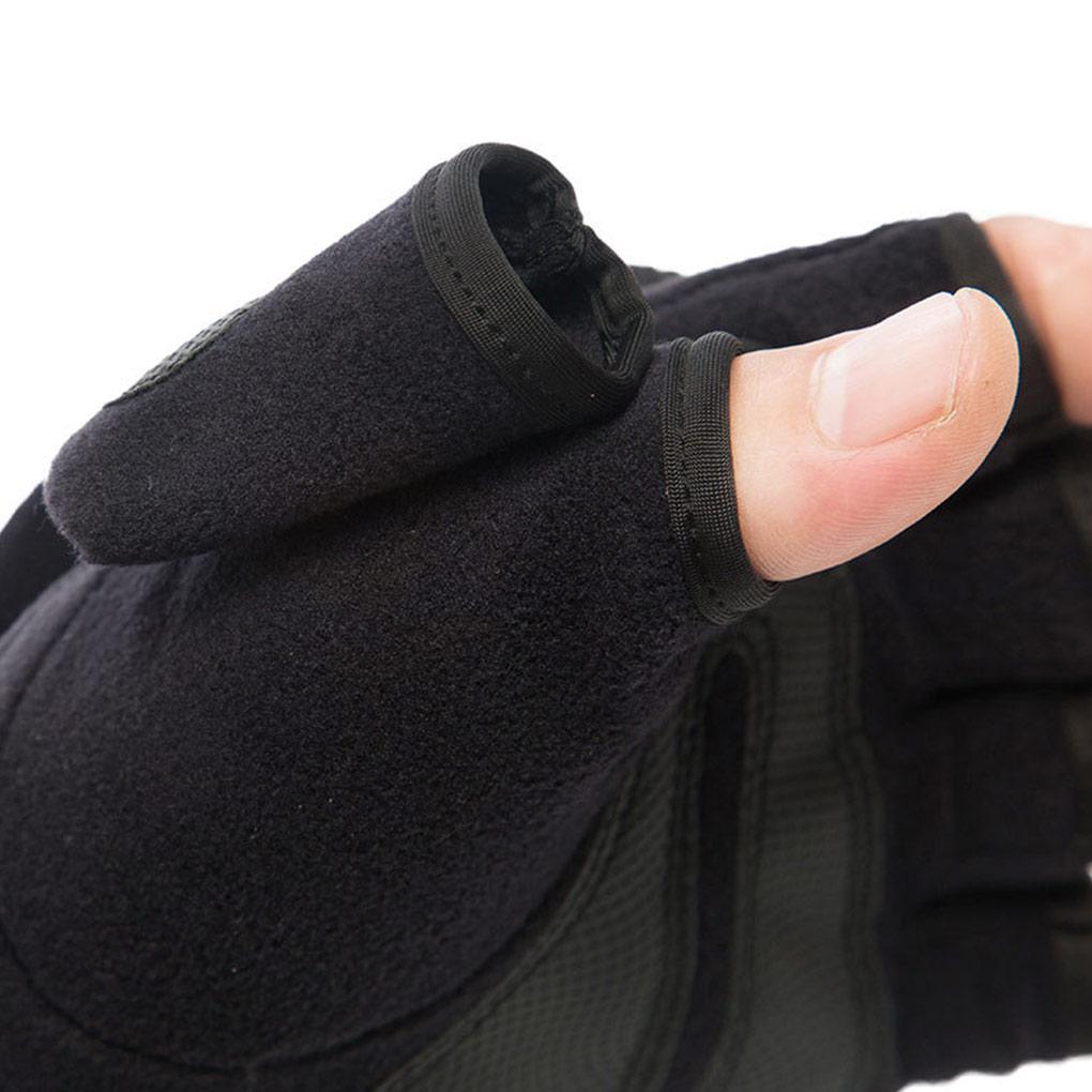 1 Pair Woman Man Unisex Cold Winter Glove Portable Half-finger Mitts Windproof Fingerless Skiing Gloves Sporting Camping