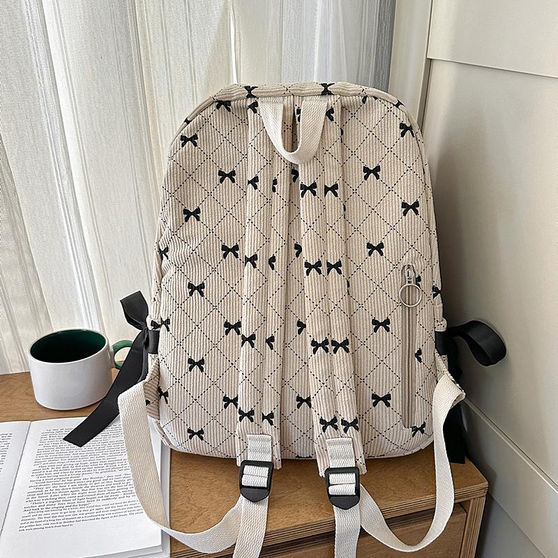 Student Schoolbag Women's Bow Large Capacity Backpack Laptop Backpack