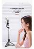 Bluetooth Selfie Stick with LED Ring Light & Tripod for Mobile Phone Live Streaming