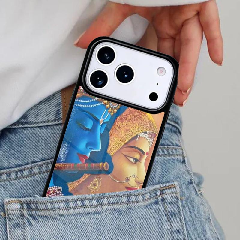 Indian God Lord Krishna Soft Phone Case for iPhone 16e 15 14 13 12 17 Pro Max Plus Air 17pro Cover Coque