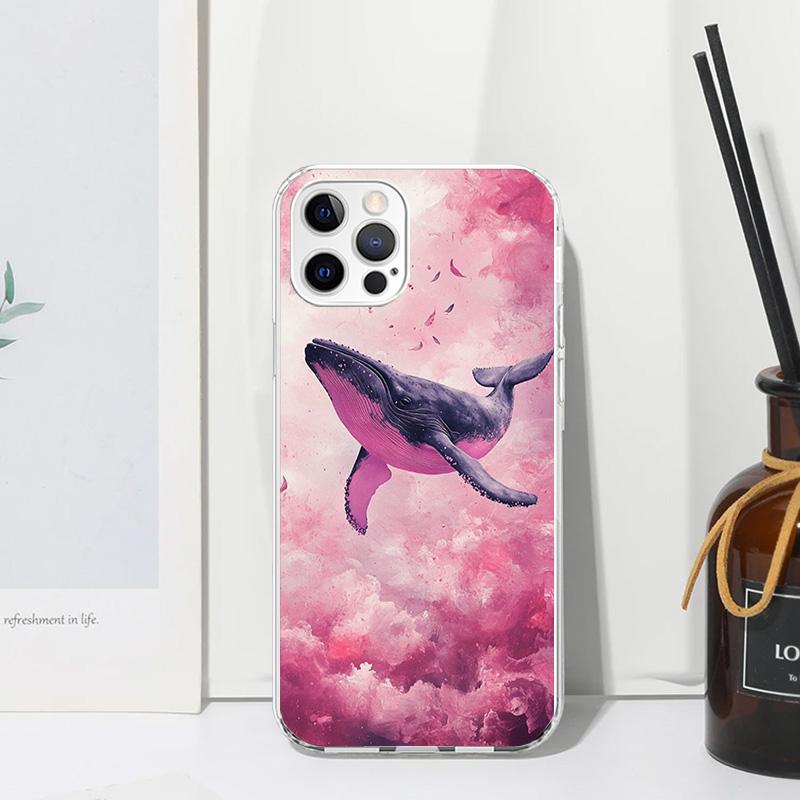 Humpback Whale Sea Giant Phone Case For Iphone 17 Air 16 15 Plus 16E 14 Pro Max 13 Mini 12 11 7 8 SE Fundas Soft Back Cover 17 A