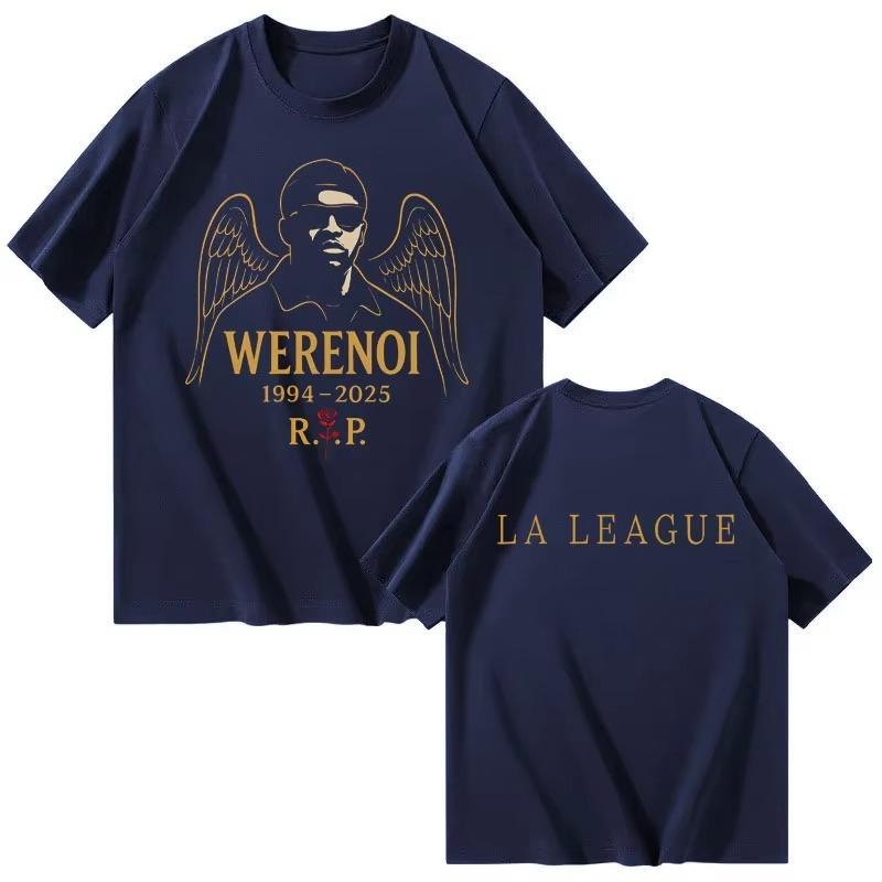 Rapper WeRenoi Photo Print Harajuku Retro Tshirt Fashion Tshirt Aesthetic Short Sleeves Top Unisex Streetwear 2026 summer