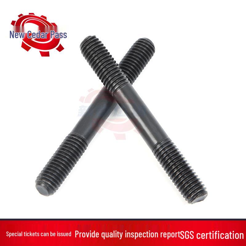 High-Strength Full-Thread Stud Bolt, Grade 8.8/10.9/12.9, 35CrMoA, Chemical Industry, American Standard