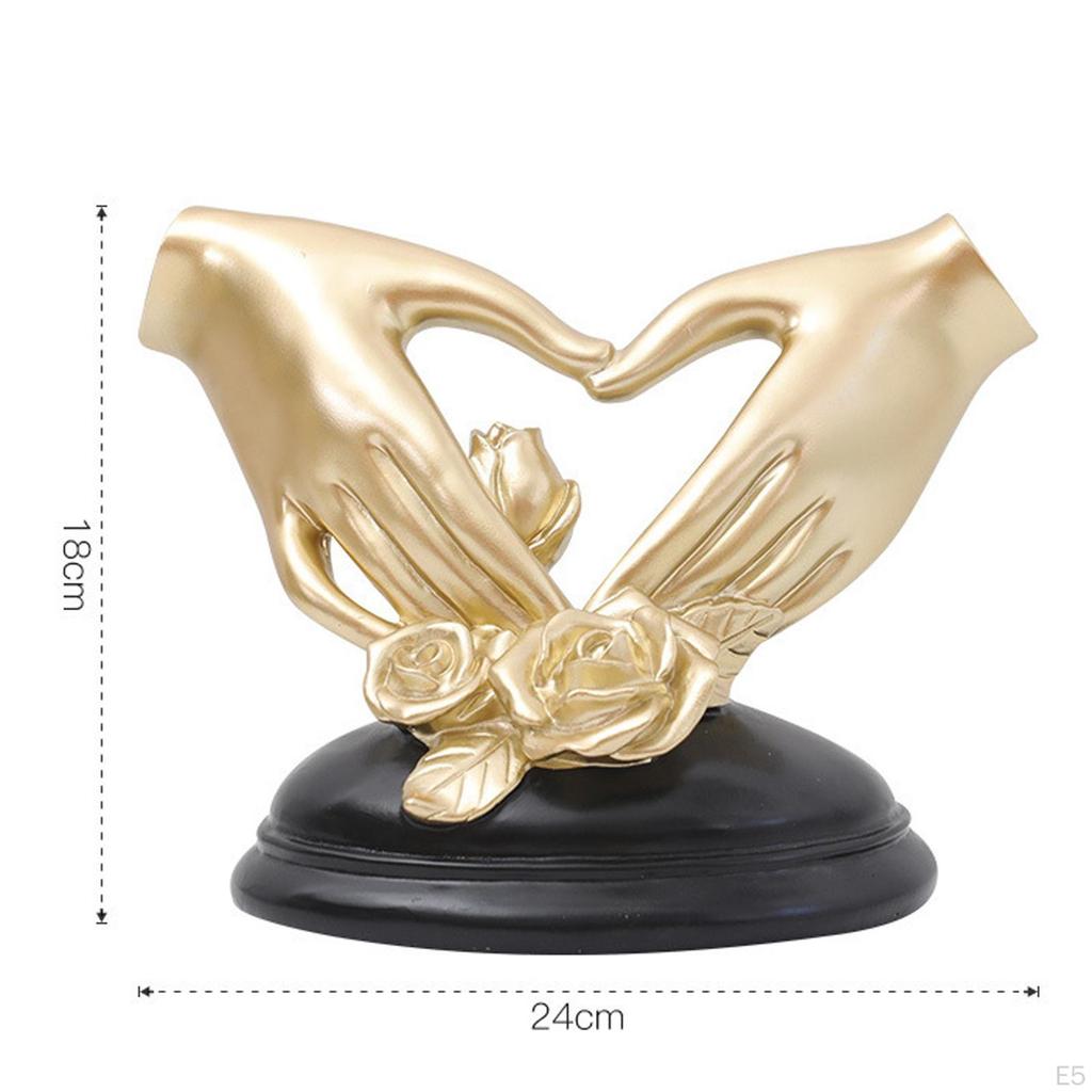 Decorative Resin Statues Gesture Figurines Sculptures Art Figure Decorating Lover for Sill Tabletop