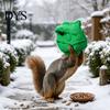 Backyard Paradise Feeding Tool Dinosaur Head Squirrel Feeder, Outside Hanging Funny Dino Face Feeder Face, Garden Wild for Patio Decor Easy Fill
