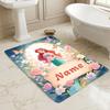 Custom Name Mermaid Garden Living Room Non-Slip Area Rug Soft Carpet for Bedroom Kids Playroom Sofa Office Home Decor Doormat