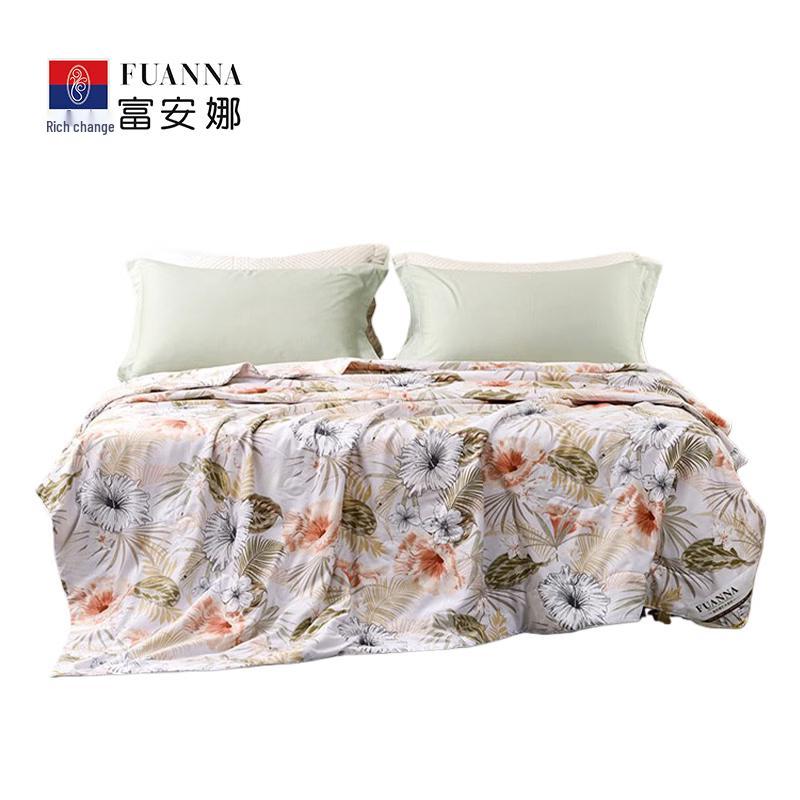 FUANNA Serene Mountains Tussah Silk Summer Quilt