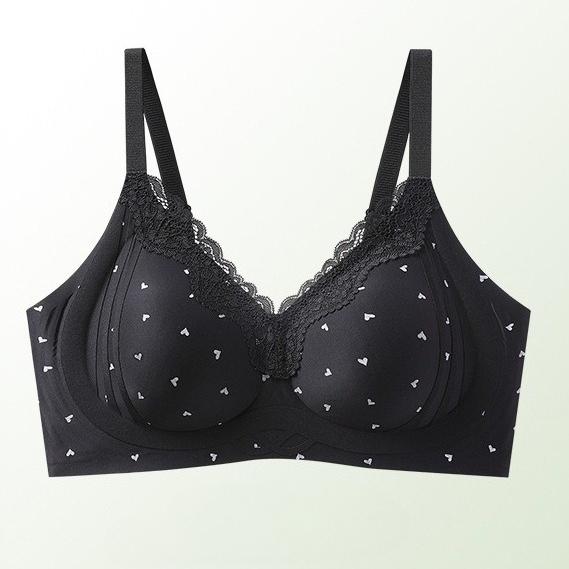 Summer Lightweight Seamless Bra, Small Bust Push Up Full Bust Minimizer Flirty Sexy Wireless Women's Bra