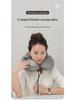 Foldable U-Shaped Neck Pillow: Portable, Press-Type Inflatable Support for Travel, Car, Office, and Outdoor Use