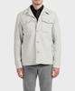 Panicale Gray Wrinkle Herringbone Shirt Jacket