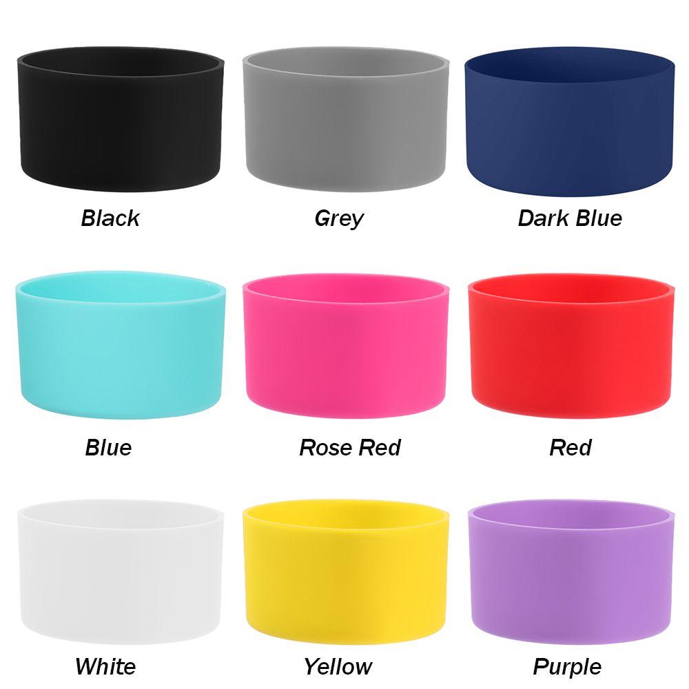 Funda protectora de silicona para botella de agua de 32 a 40 oz, antideslizante.