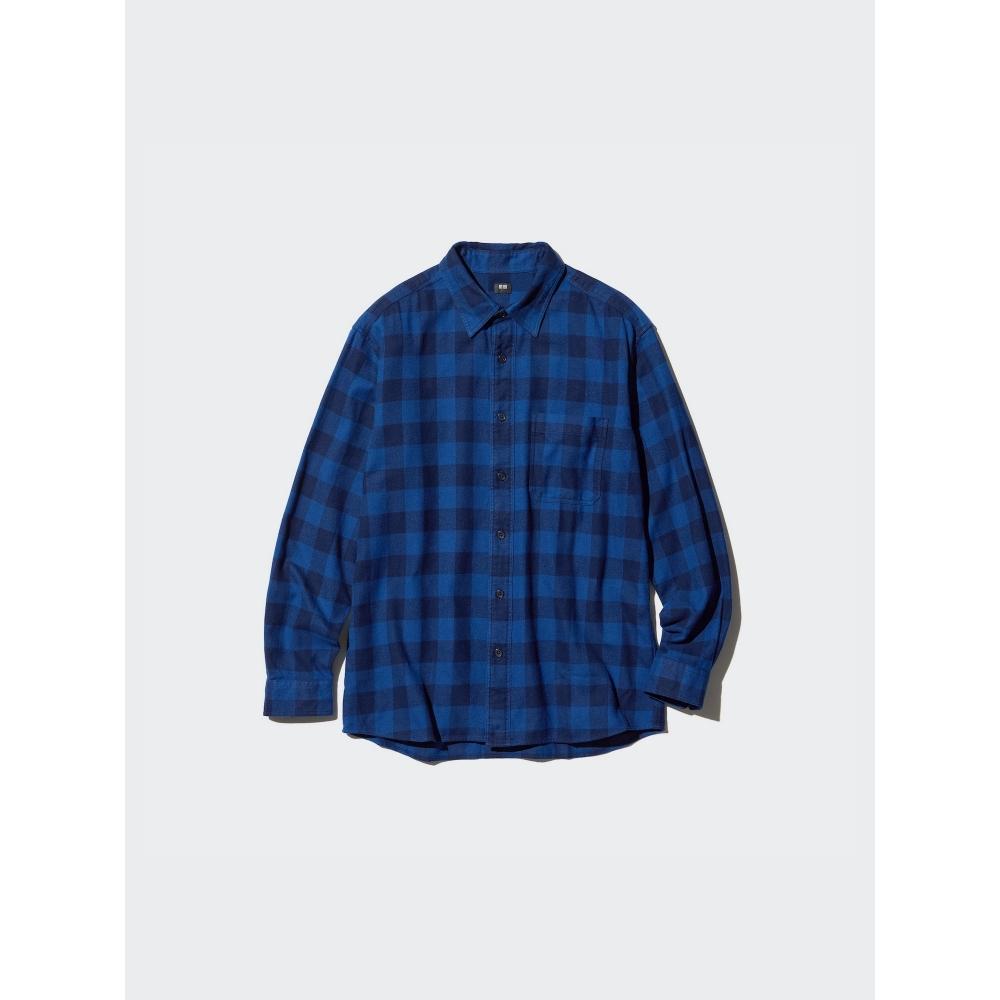 Uniqlo Flannel Shirt  LonG Sleeve ReGular Collar  Check G