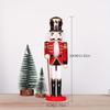 30CM Wooden Nutcracker Christmas Ornament with Cloth Wrap