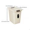 Rolling Rice Storage Bin Humidity-Resistant Airtight Dispenser with Wheels