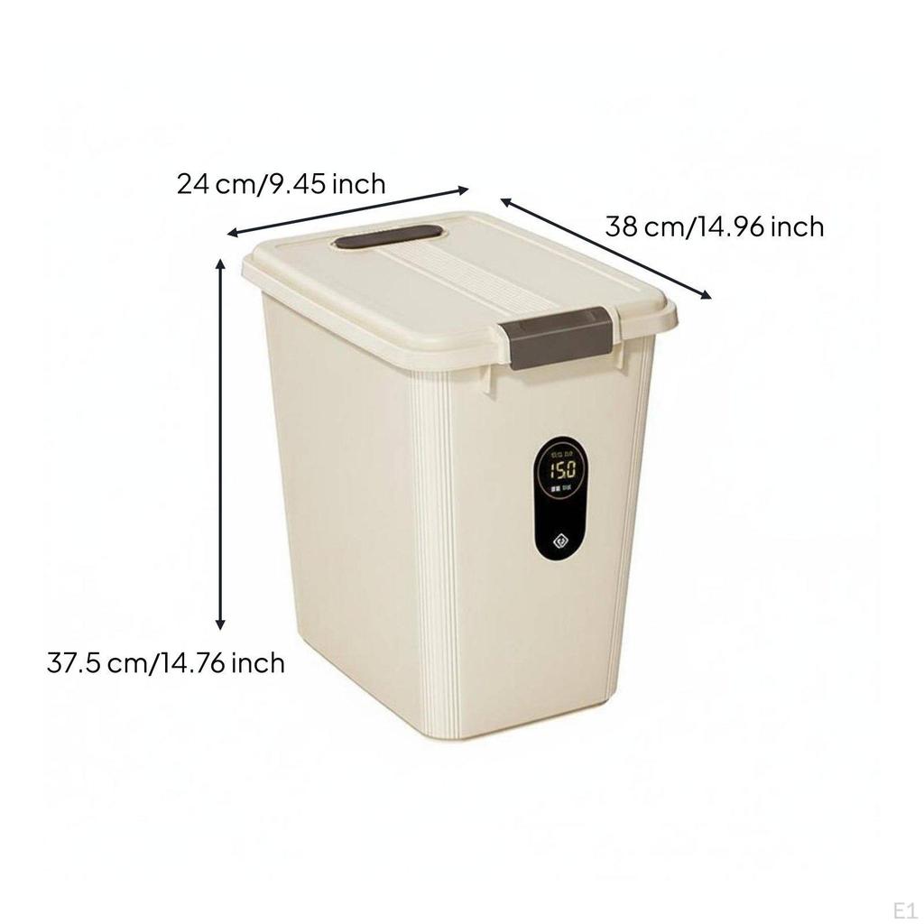 Rolling Rice Storage Bin Humidity-Resistant Airtight Dispenser with Wheels