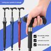 Elderly Dual-Use Walking Stick Umbrella: Lightweight, Anti-Slip, Reflective, with Sun and Rain Protection