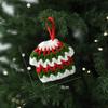 Premium Handmade Christmas Tree Pendant Woolen Knitted Santa Claus Hanging Ornament Vintage Cute Mini Mini Woolen Decor Home
