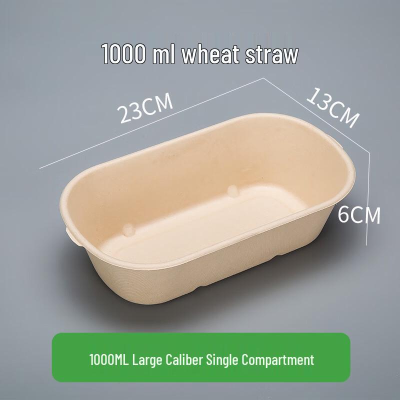 Eco-Friendly Disposable Pulp Lunch Box 1000ml